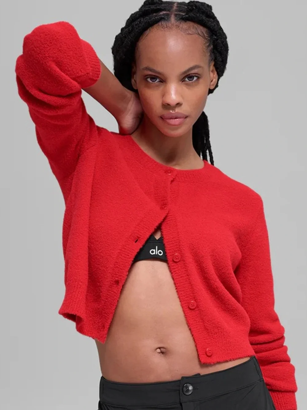 alo Snuggle Up Sweater Cropped Cardigan